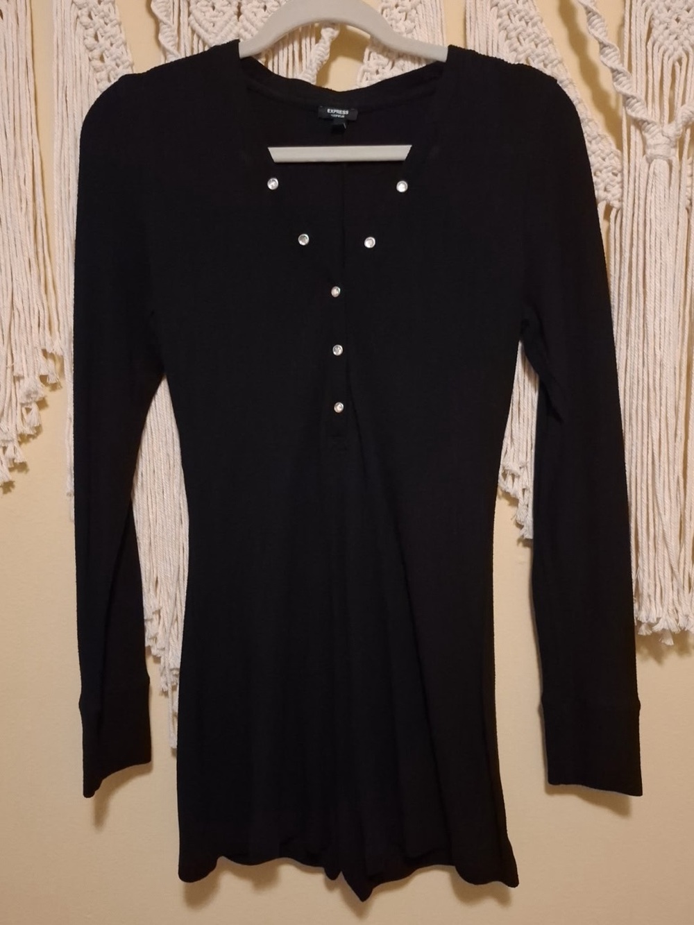 EXPRESS Henley Romper ( intimate apparel)  Size medium
